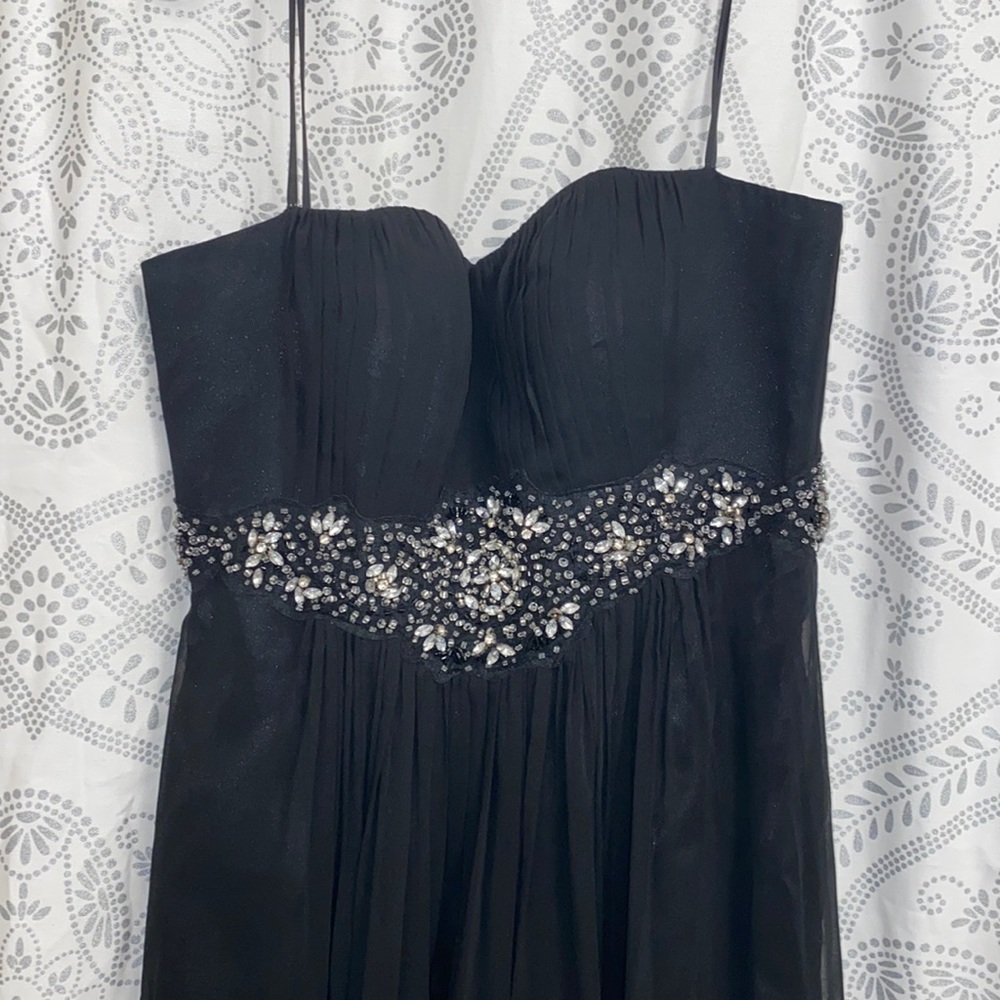 Black maxi dress (strapless)